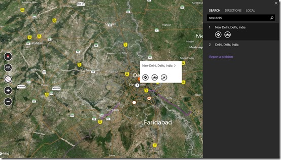 Bing Maps Preview- Search