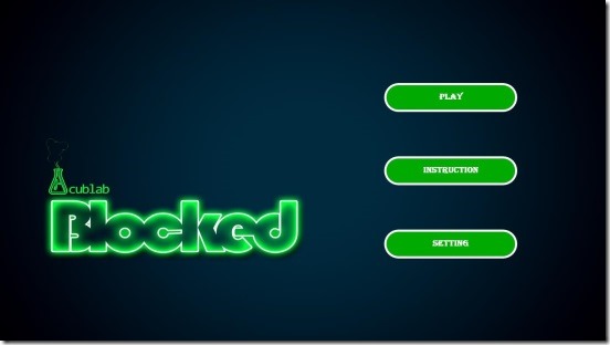 Blocked - main screen