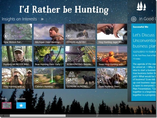 I’d Rather be Hunting - video tutorials in main screen