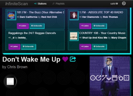 InfiniteScan- save radio stations