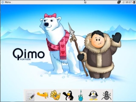 The Best Linux For Kids - Qimo - Interface