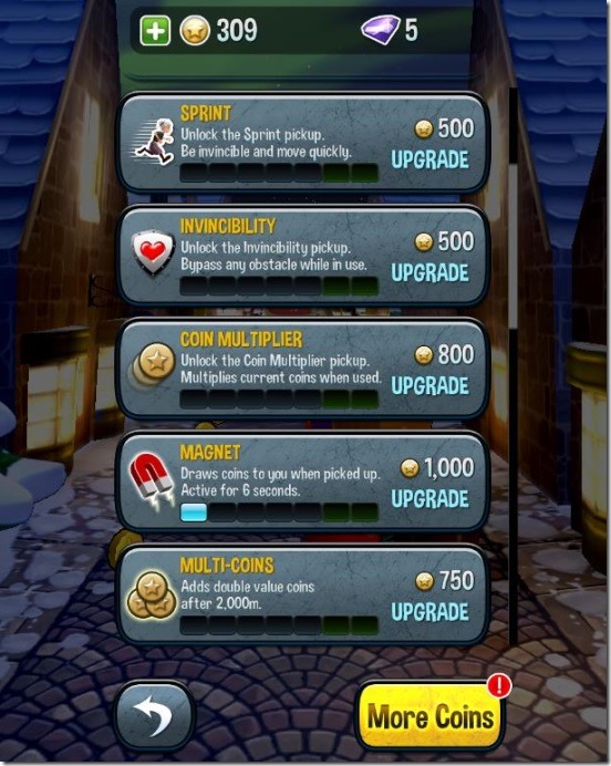 Angry Gran Run - upgrade powers