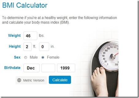 BMI Calculator