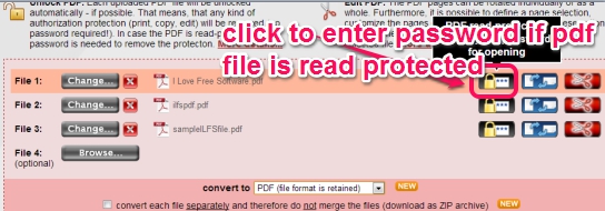 Online2PDF- add pdf files