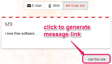 SecretInk- grab link option