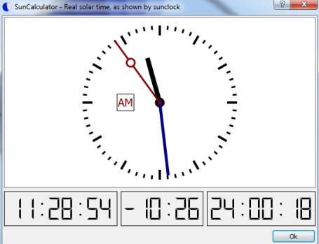 SunCalculator- real solar time