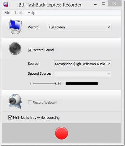 Windows 8 tutorial - BB FalshBack Express Recorder