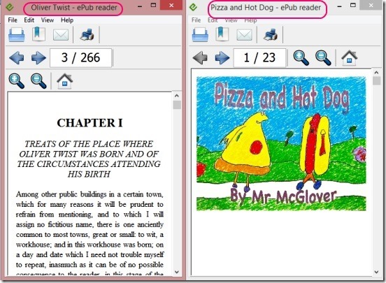 Free ePub Reader - opening two instances
