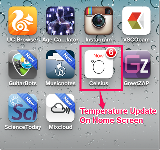 Weather Update On Home Screen