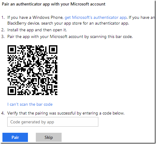 Office.com Authenticator App