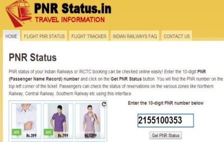 PNR Status