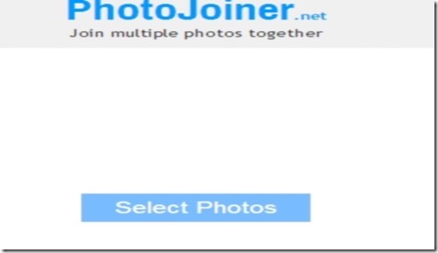 PhotoJoiner.net main interface