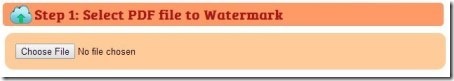 Watermark pdf-choose pdf