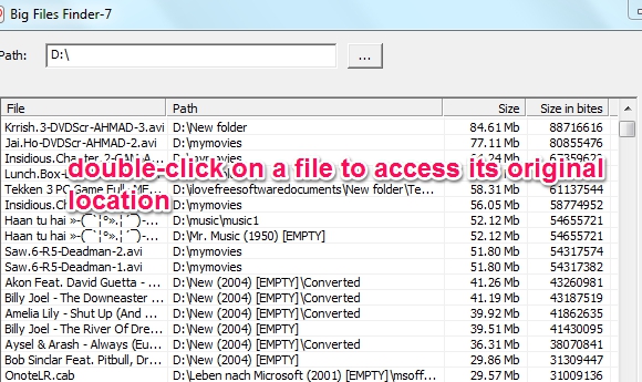 access original location of a file