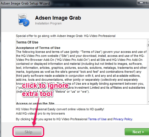 Adsen Image Grab- installation process