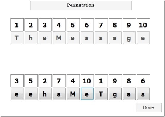 DES Algorithm Teacher Permutation