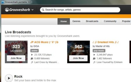 Grooveshark Portable