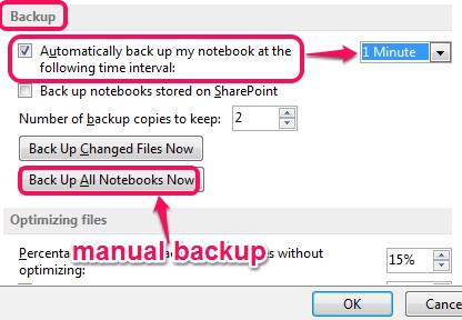 backup method