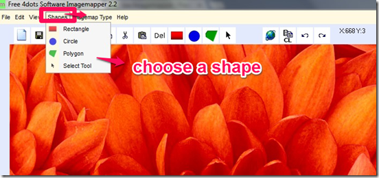 imagemapper choosing a shape