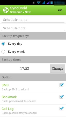 schedule data backup