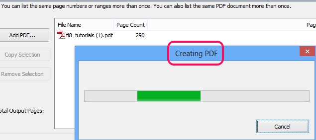 start merge process