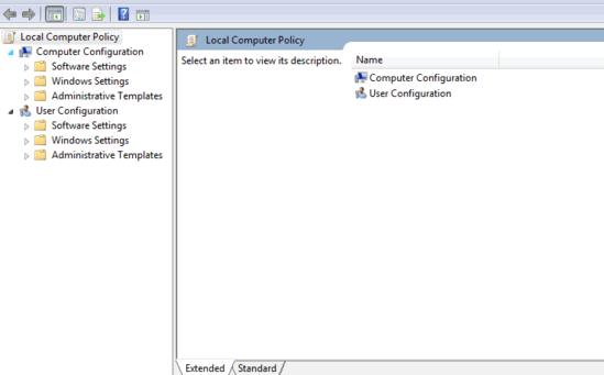 Access Control Panel from Group Policy Editor