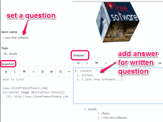 BrainThud- set question and answer