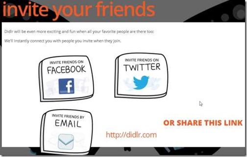 Didlr-Invite a friend