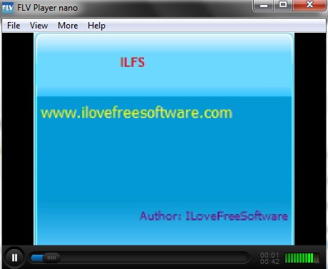 FLV Player nano- interface