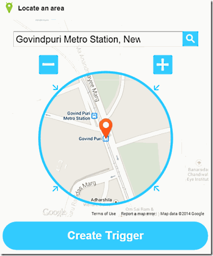 IFTTT Locate on Map