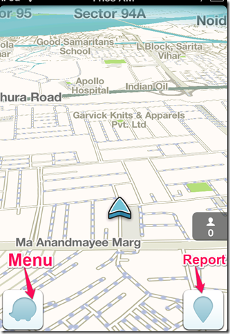 Waze App Homescreen