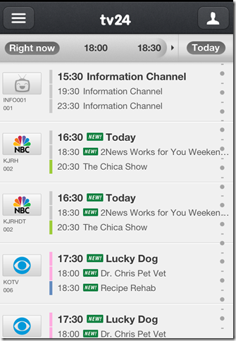 TV Listings by TV24