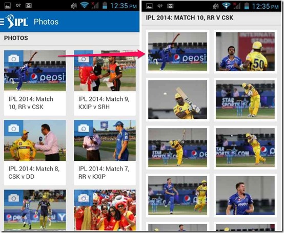 IPL App Photos