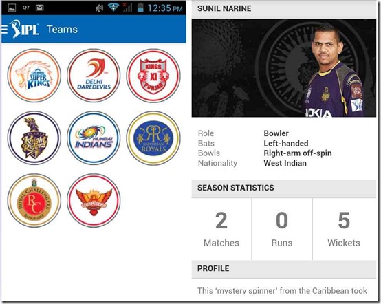 IPL Team Details