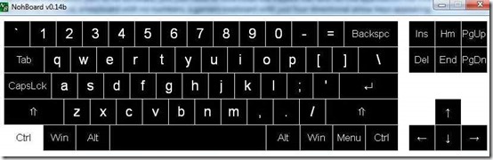 NohbOard U.S Layout