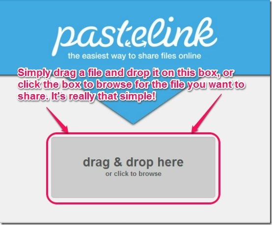 Pastelink - File Share box