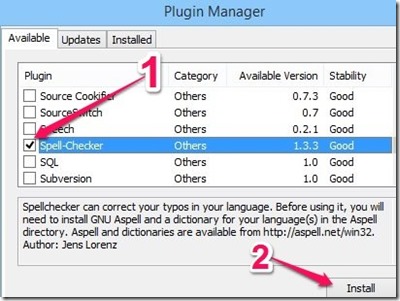Spell-Checker - Installation