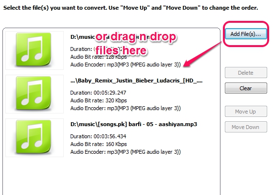 add audio video files