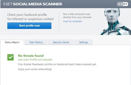 eset Social Media Scanner