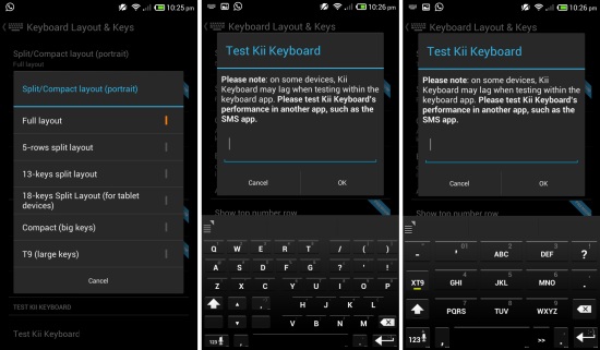 keyboard layout and keys kii keyboard