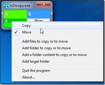 n2ncopy right-click