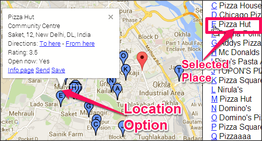 GeoMidpoint Location Options