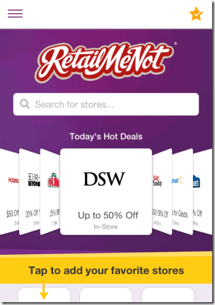 RetailMeNot Coupons