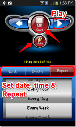 Voice Secretary-save & play reminder