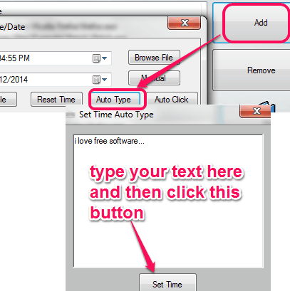 auto type text