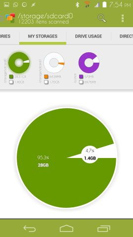 started Device Storage Analyser for Android