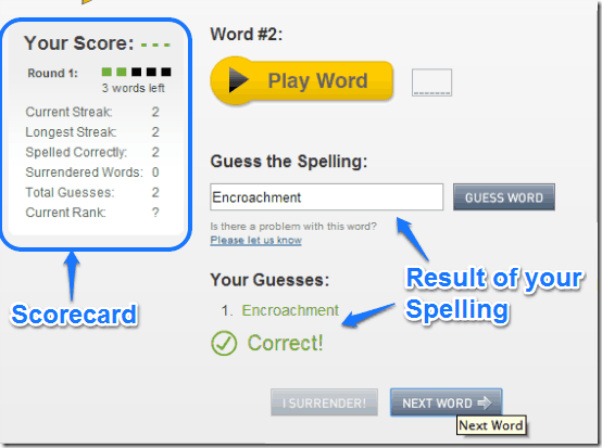 visual thesaurus spelling bee