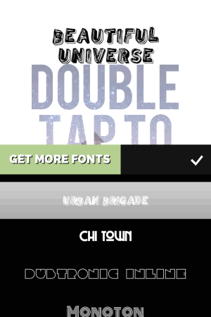 Choose Font