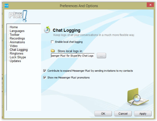 Messenger Plus-Chat Logging