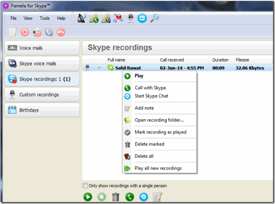 Pamela for Skype